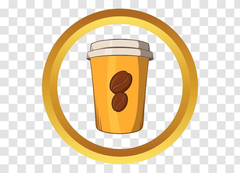 Coffee Cup Take-out Royalty-free - Label Transparent PNG