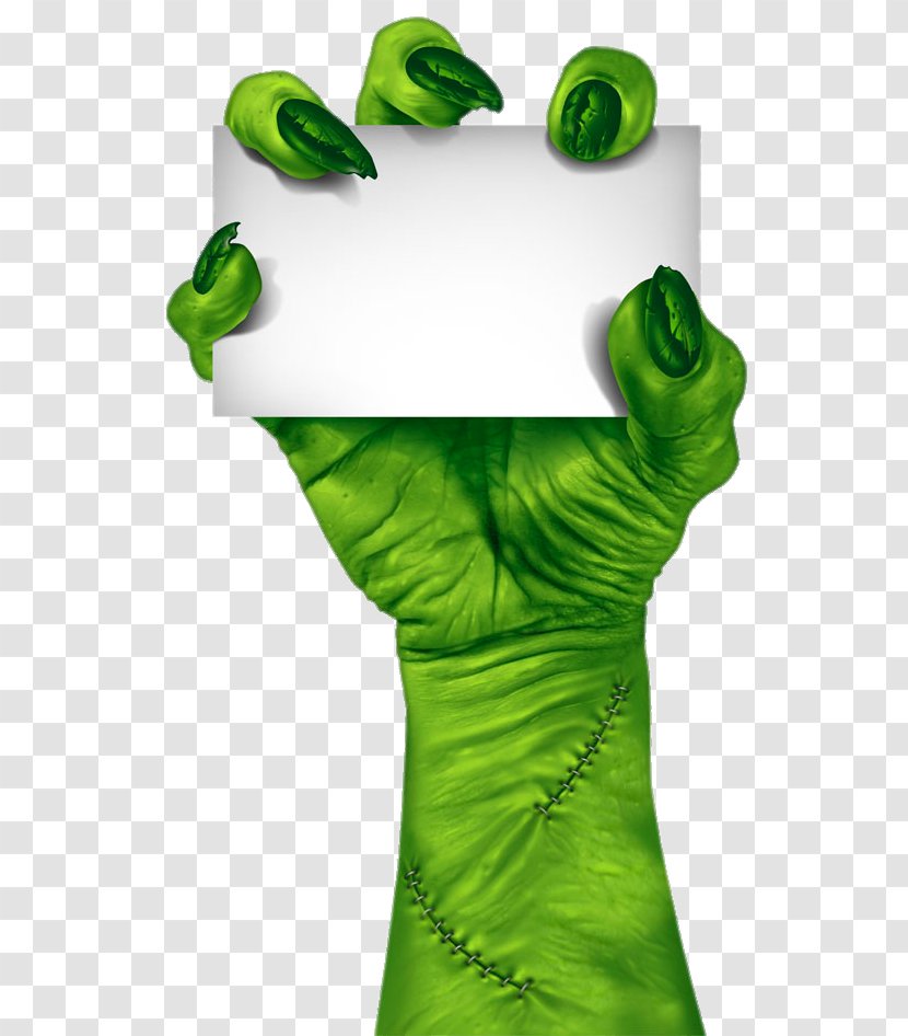 Green Leaf Background - Monster - Symbol Gesture Transparent PNG