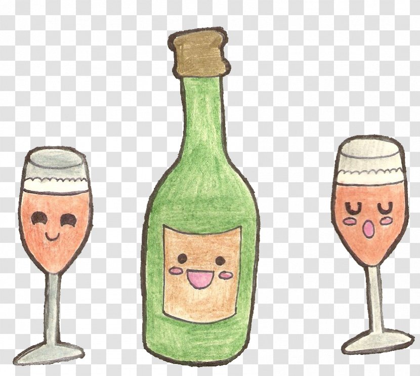 Champagne Glass Bottle School Wine - Tableware Transparent PNG