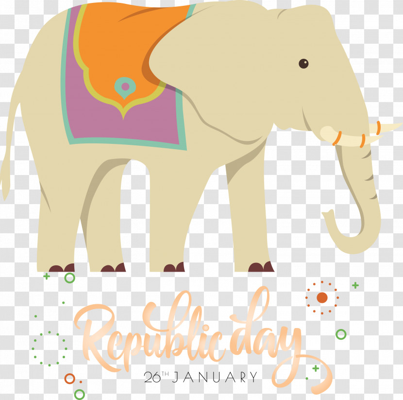 India Republic Day India Elephant 26 January Transparent PNG