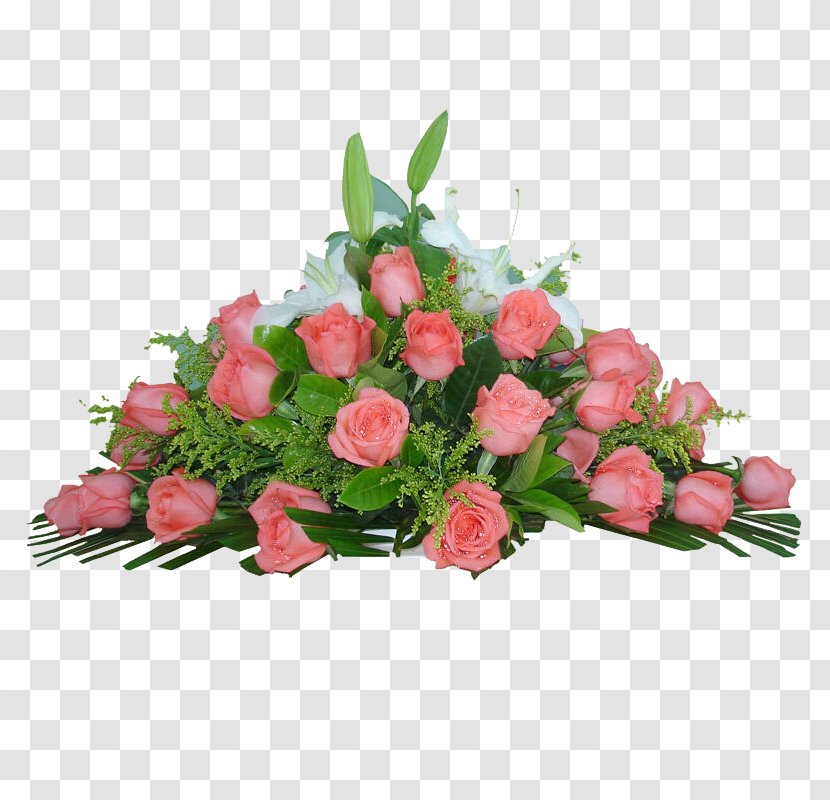 Garden Roses Beach Rose Floral Design Flower Bouquet - Order - Pink Table Flowers Picture Material Transparent PNG
