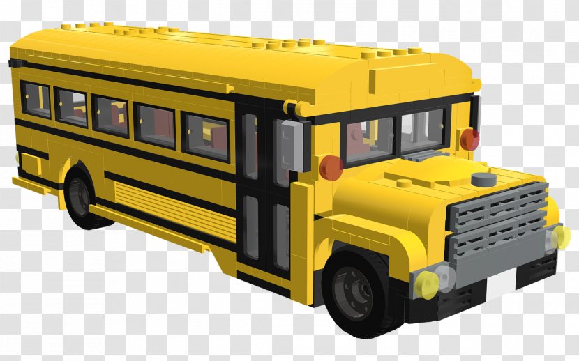 School Bus Cartoon - Land Vehicle - Lego Toy Transparent PNG