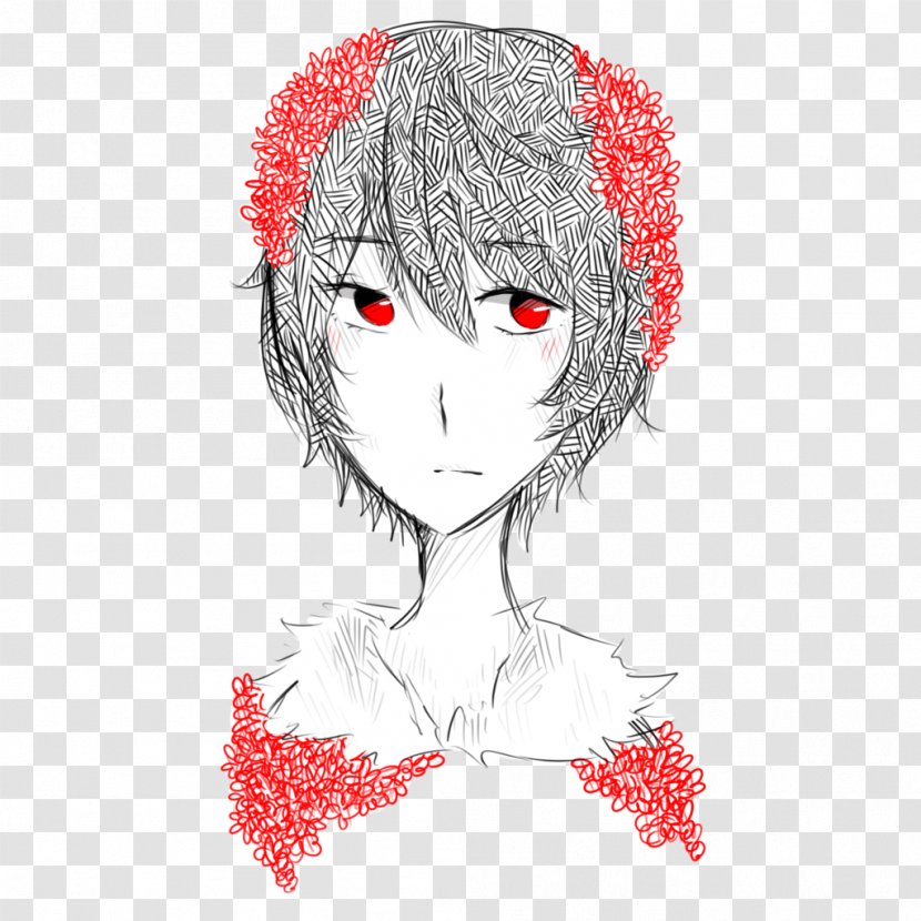 /m/02csf Ear Drawing Cheek - Cartoon - Flower Boy Transparent PNG