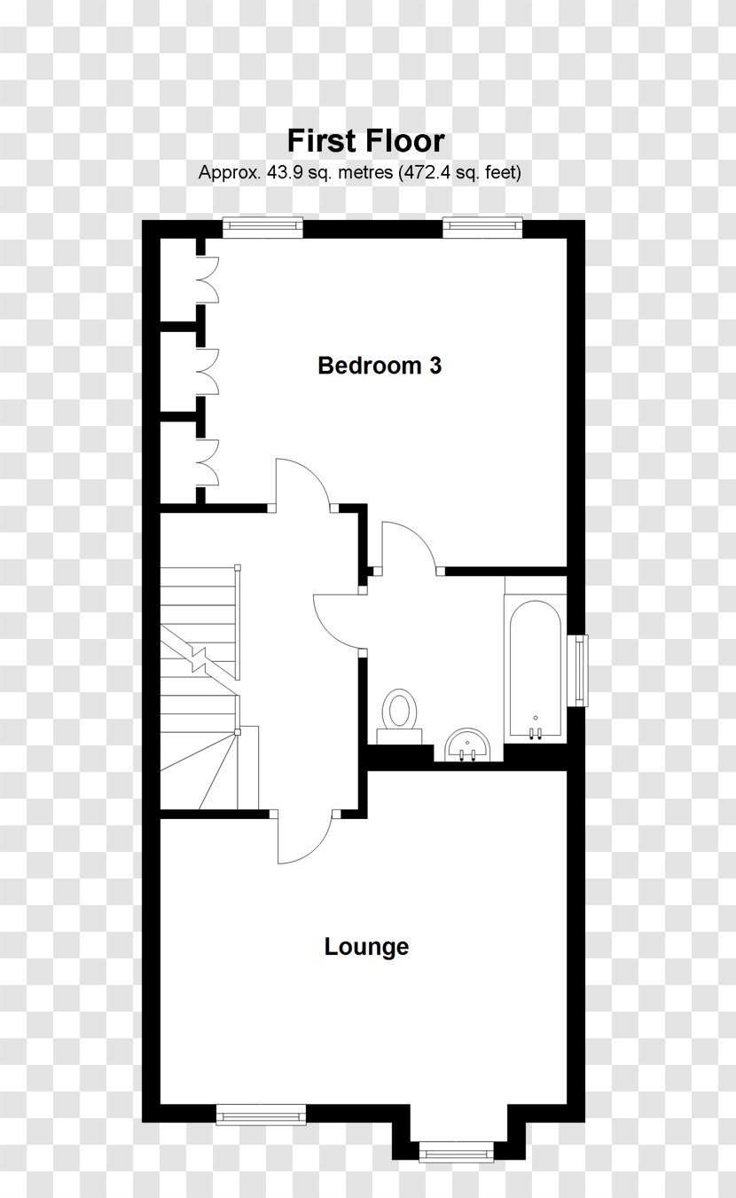 House Plan Bedroom Floor Interior Design Services - Diagram Transparent PNG