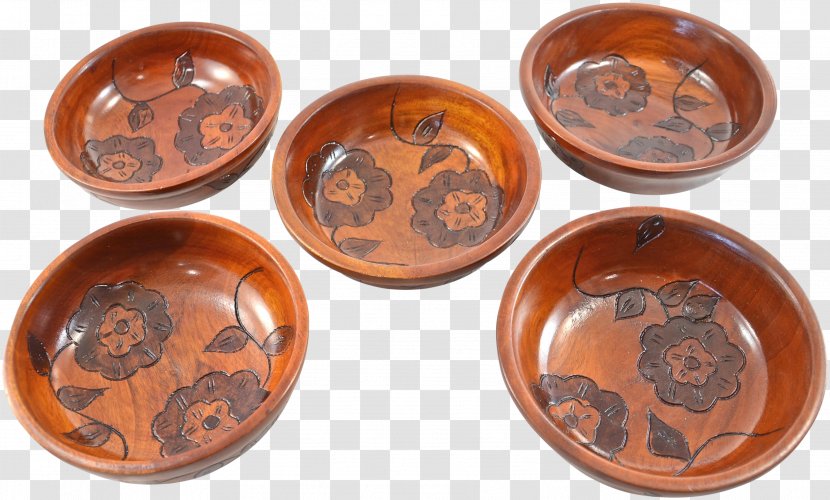 Pottery Ceramic Bowl Copper Tableware - Wood Transparent PNG