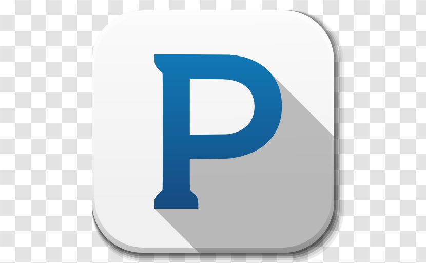 Blue Text Symbol - Pandora - Apps Transparent PNG