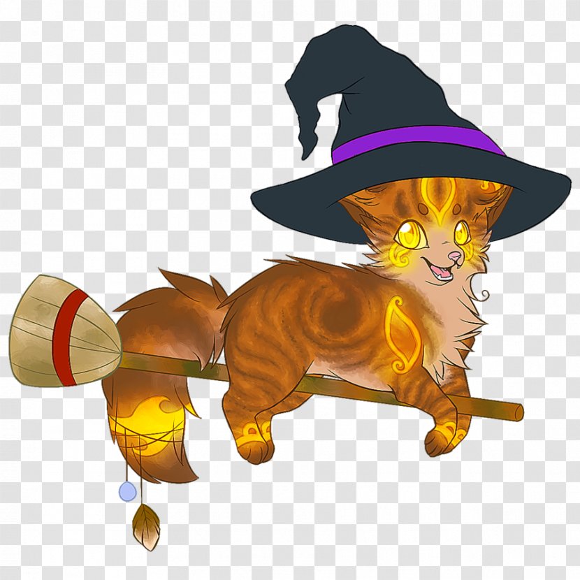 Cat Dog Clip Art Illustration Tail - Like Mammal - Witch Transparent PNG