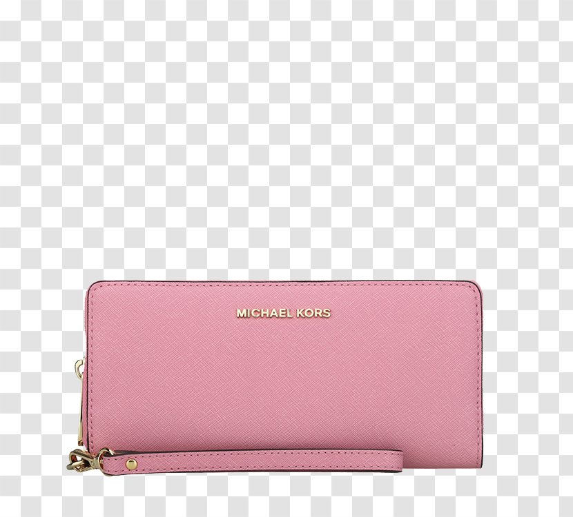 Wallet Leather Coin Purse - Pink - MichaelKors Michael Kors Zipper Long Section Of Roses Transparent PNG