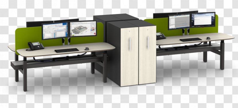 Desk Office Table Workbench Furniture Transparent PNG