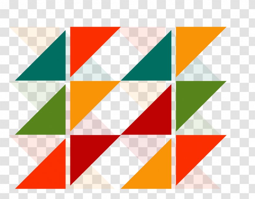 Triangle Puzzle Geometry Euclidean Vector - Rectangle - Color Transparent PNG