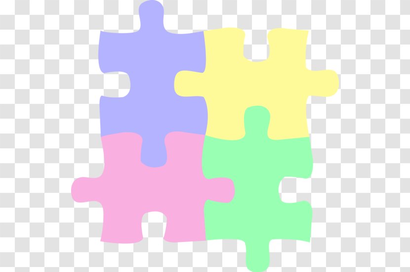 Jigsaw Puzzle Autistic Spectrum Disorders Autism Child Game - Pastel Cliparts Transparent PNG