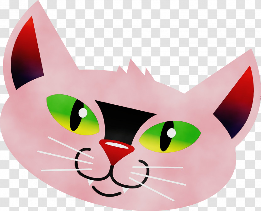 Whiskers Cat Snout Visual Perception Pink M Transparent PNG