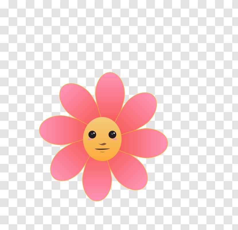 Flower Smiley Face Clip Art - Cartoon - Bloody Knife Clipart Transparent PNG