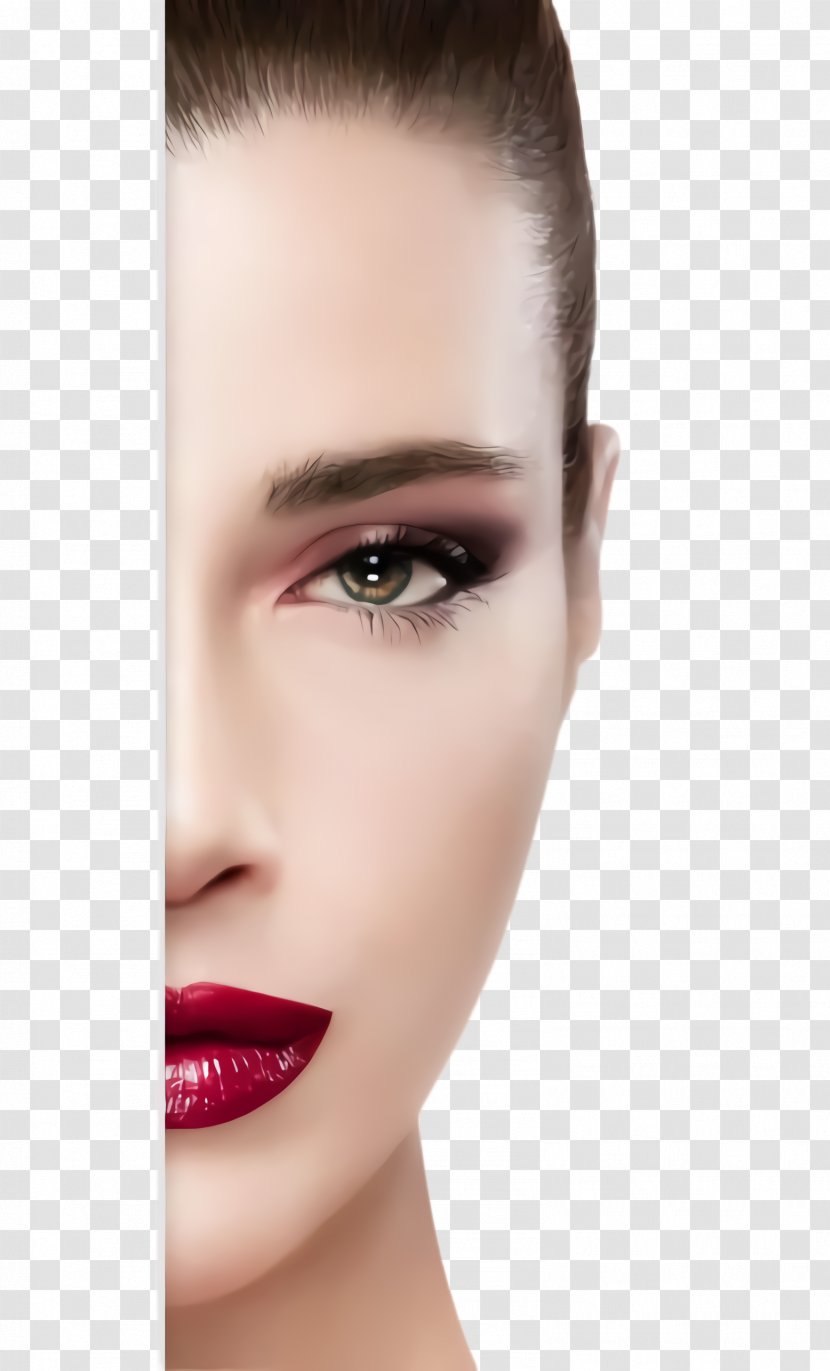 Face Eyebrow Eyelash Lip Skin - Eye Forehead Transparent PNG