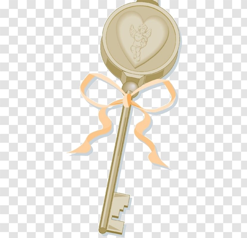 Cartoon Key Illustration - Photography - Creative Hand-painted Transparent PNG