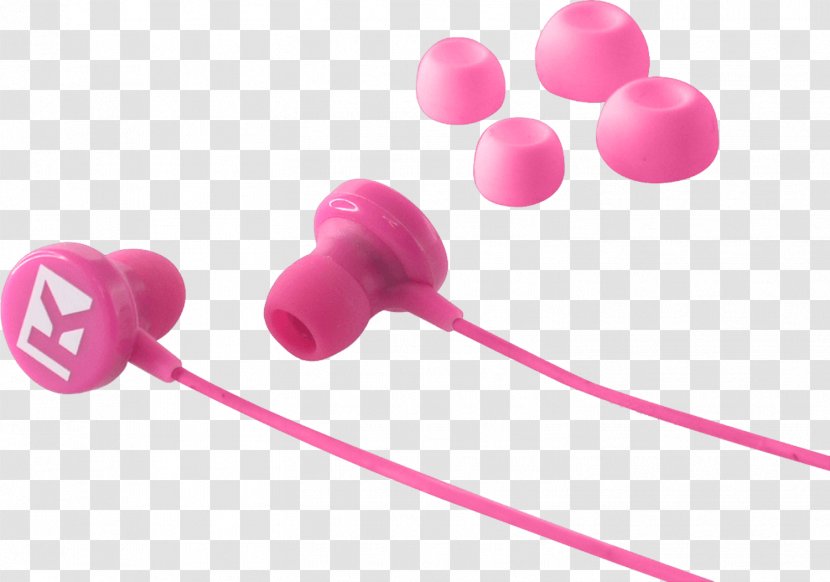 Headphones Pink M - Audio Equipment - Earphones Transparent PNG
