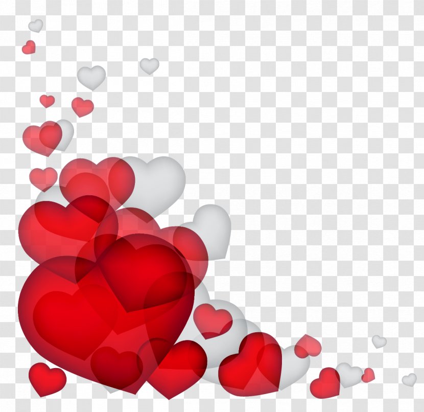 Wedding Invitation Valentine's Day Heart Clip Art - Flower - Transparent Hearts Decor PNG Clipart Transparent PNG