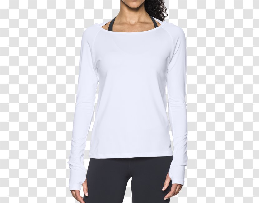 Long-sleeved T-shirt Shoulder - White Transparent PNG