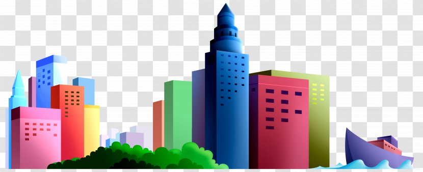 Skyscraper - City - Skyline Transparent PNG