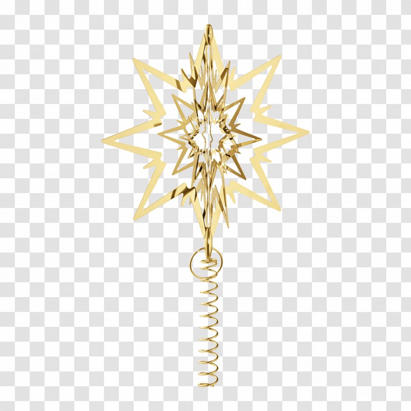 Tree-topper Christmas Tree Ornament Silver - Gold Transparent PNG
