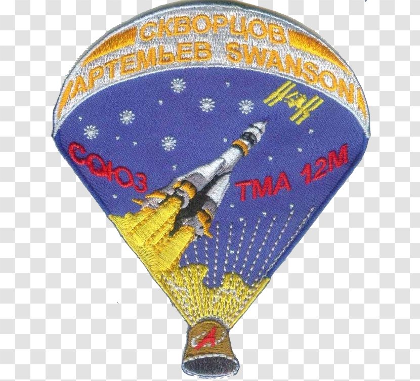 Embroidered Patch Soyuz TMA-12M Football Italy Soyuz-TMA - Ironon - Capsule Model Transparent PNG