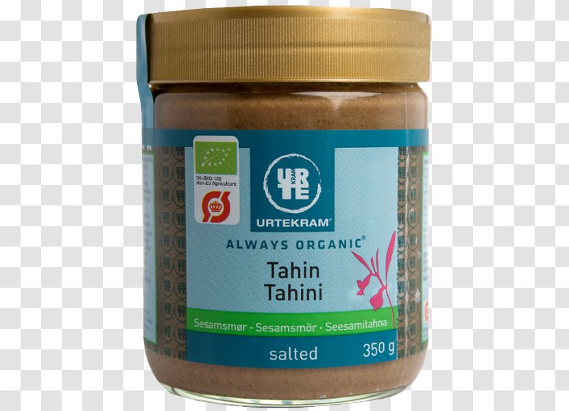 Organic Food Tahini Peanut Butter Urtekram - Nut Butters Transparent PNG
