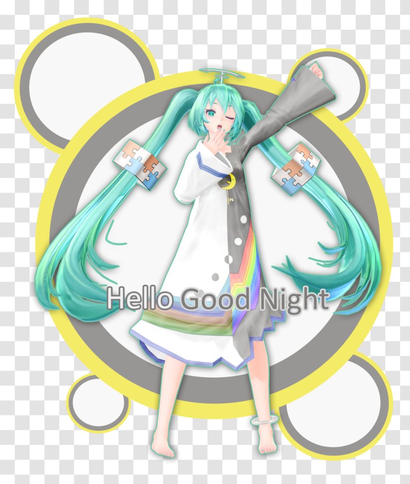 Hatsune Miku Good Night Kiss MikuMikuDance DeviantArt - Deviantart - Evening Transparent PNG