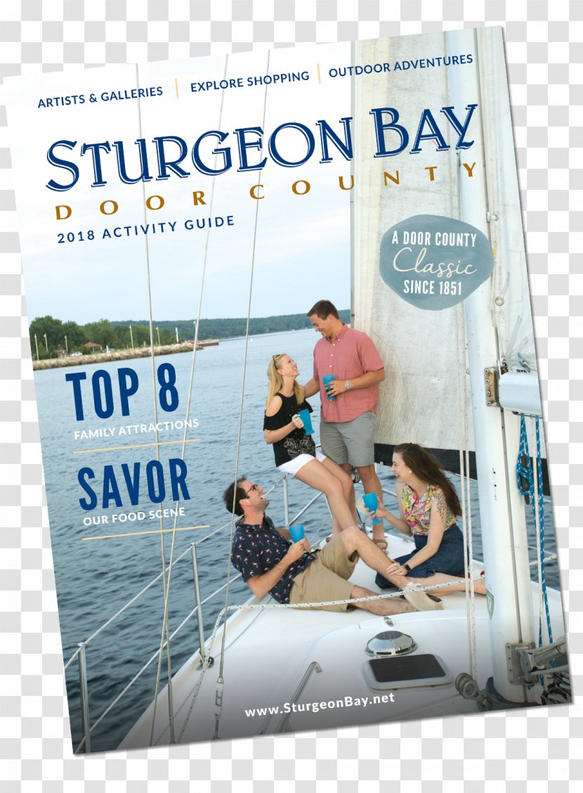 Sturgeon Bay Visitor Center Guidebook Brochure Advertising - Leisure - Door Activities Transparent PNG