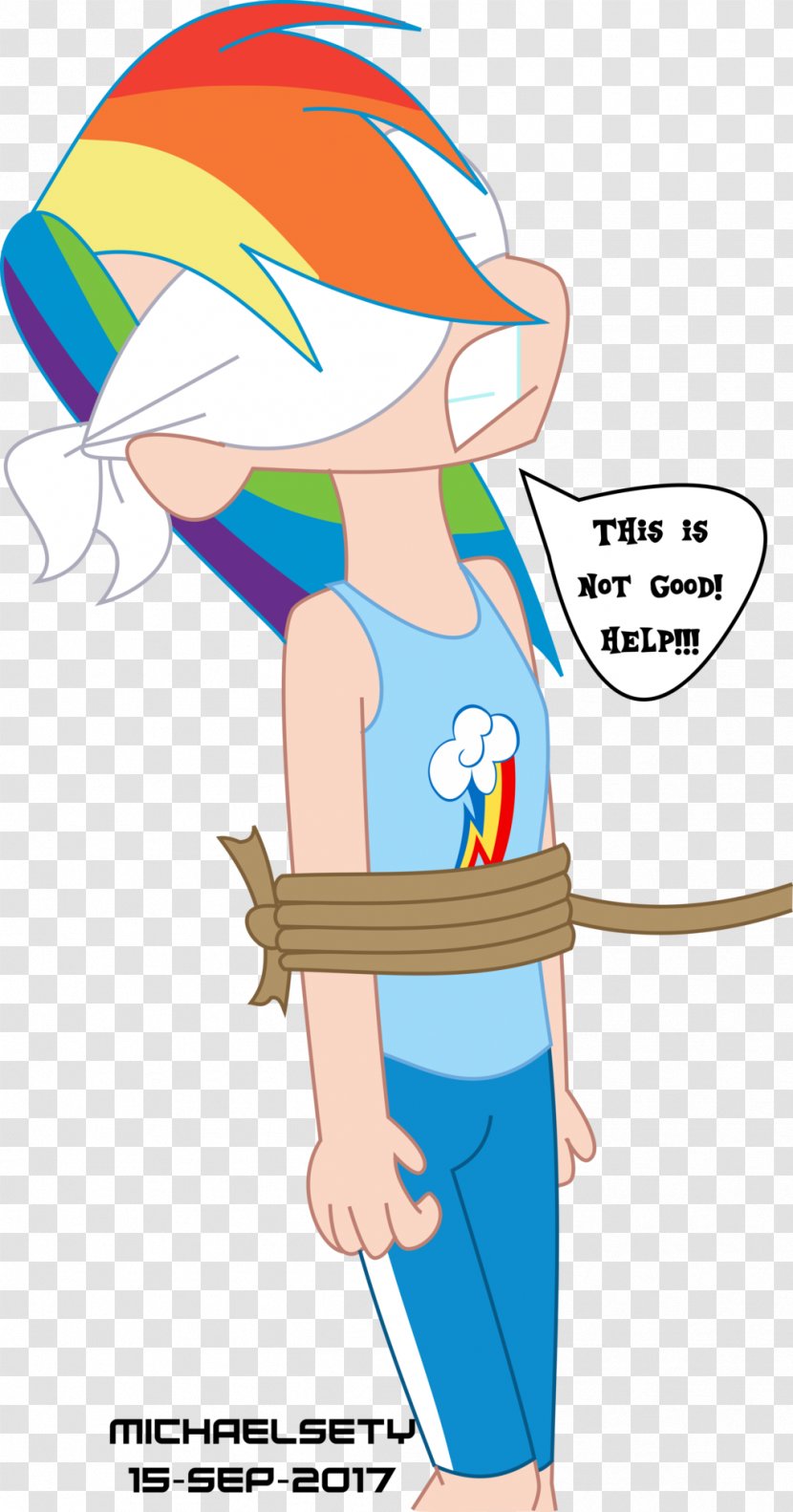 Rainbow Dash Applejack My Little Pony: Friendship Is Magic - Flower - Season 7 KidnappingBlindfold Transparent PNG