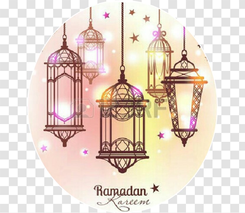 Eid Mubarak Lamp - Ceiling Cage Transparent PNG