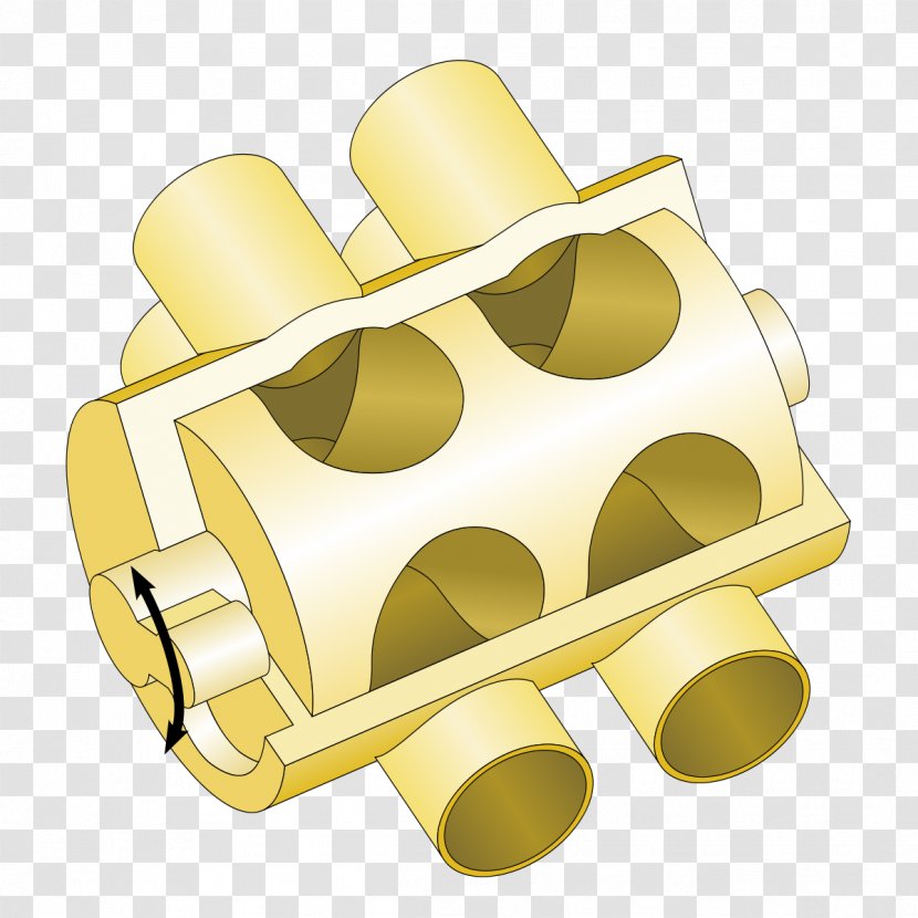 Rotary Valve French Horns Brass Instruments Trombone - Cylinder Transparent PNG