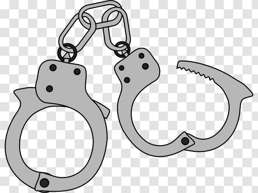 Free Content Police Copyright Clip Art - Pictures Of Hand Cuffs Transparent PNG