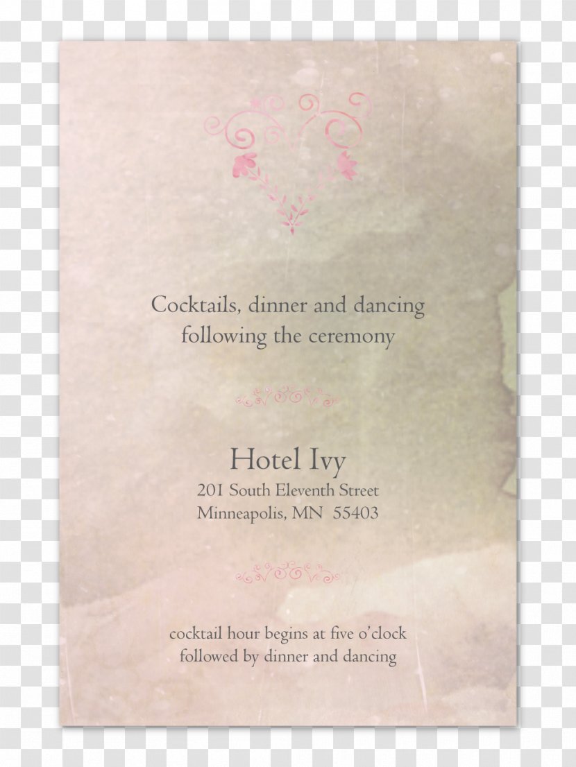 Wedding Invitation Convite Pink M Font Transparent PNG