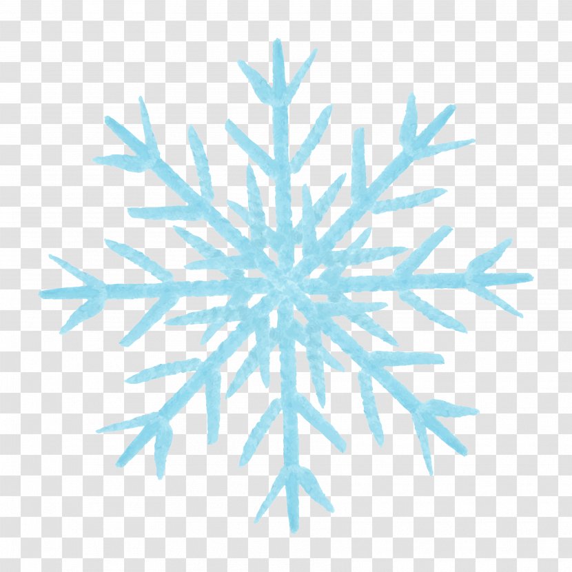 Snowflake Blue Motif Pattern - Point Transparent PNG
