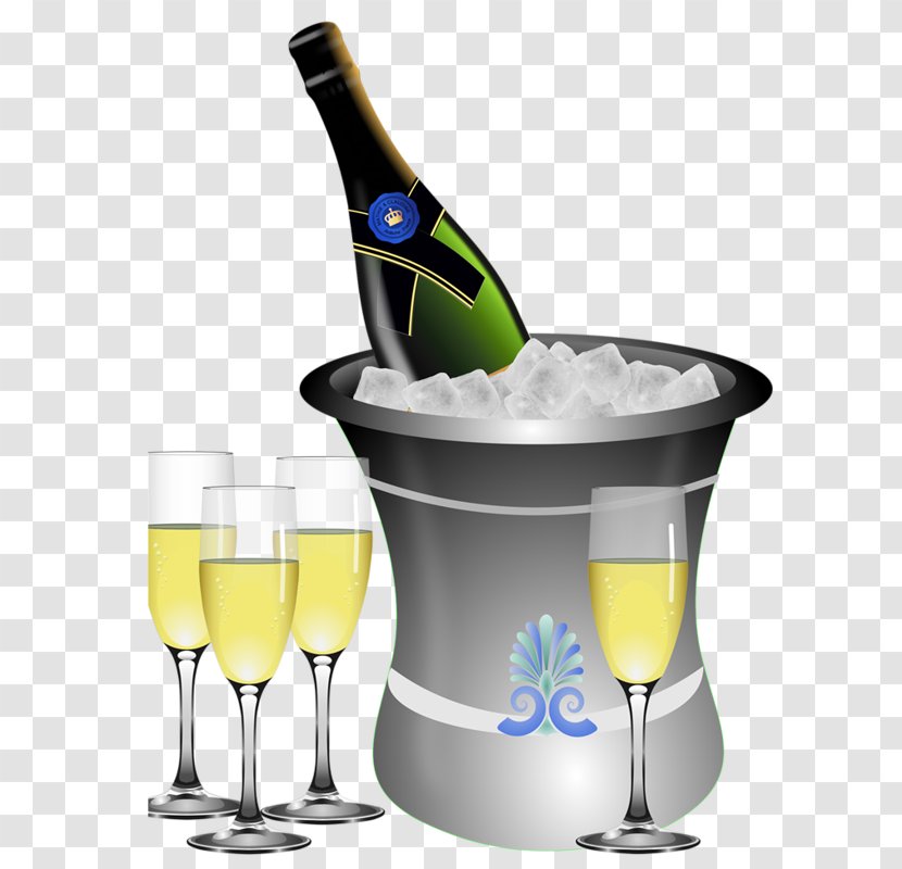 Champagne Sparkling Wine Bottle Clip Art - Glass - Party Transparent PNG