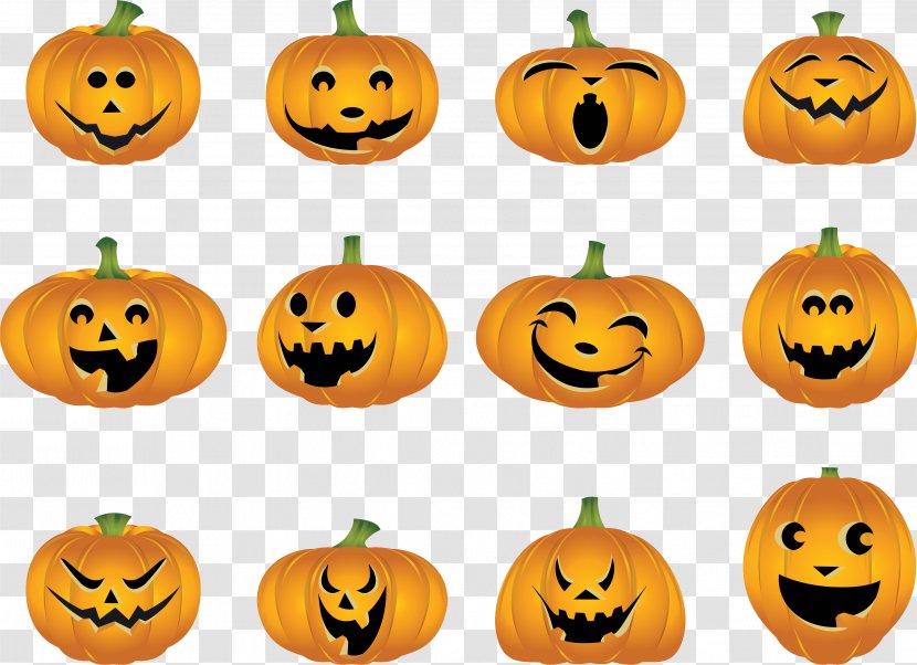 Jack-o'-lantern Pumpkin Pie Halloween Clip Art - Cucurbita Transparent PNG