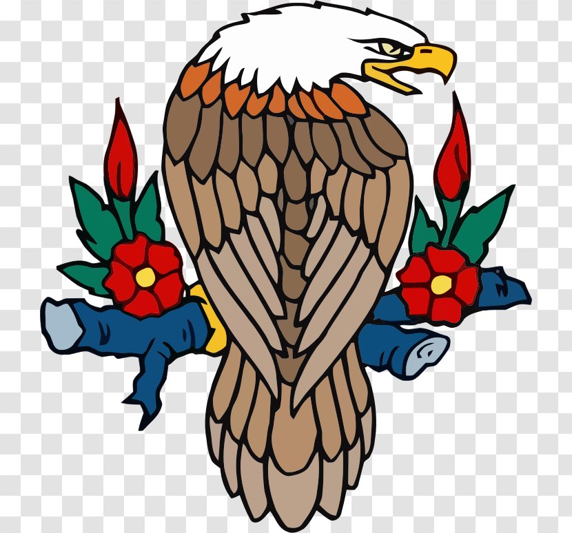 Bald Eagle Bird Heraldry - Surfing Cliparts Transparent PNG