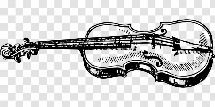 Violin Double Bass Musical Instruments String - Silhouette Transparent PNG