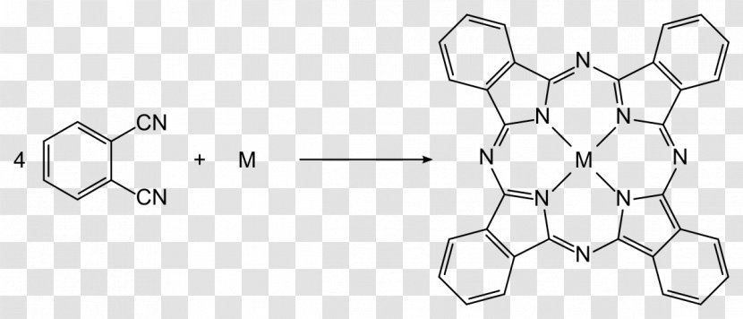 Phthalocyanine Blue BN Chemistry Macrocycle Ammoxidation - Silhouette - Frame Transparent PNG