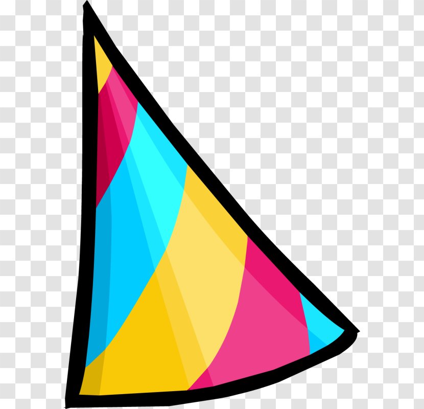 Clip Art Party Hat Image - Red Cone Transparent PNG