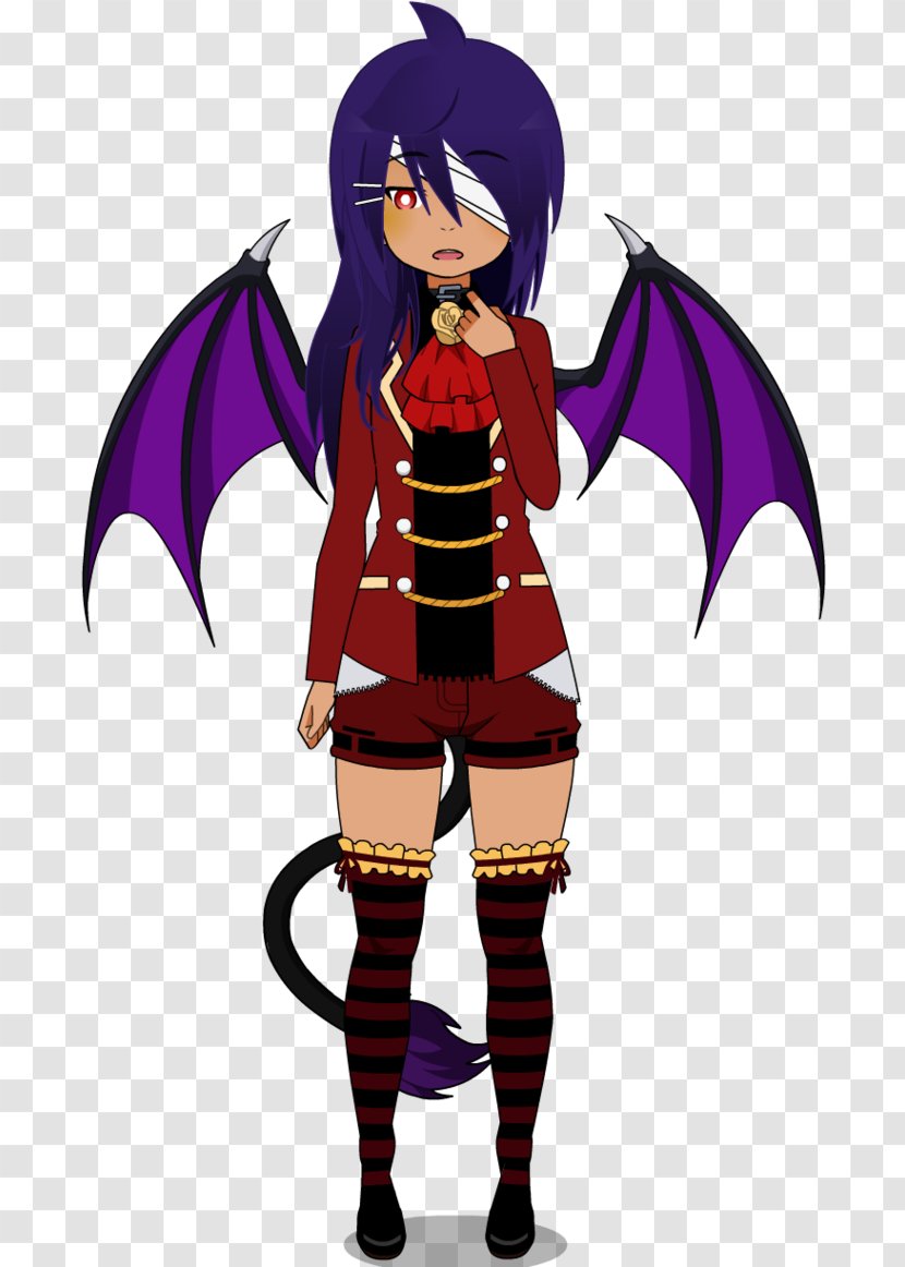 Demon Costume Design Cartoon - Watercolor Transparent PNG