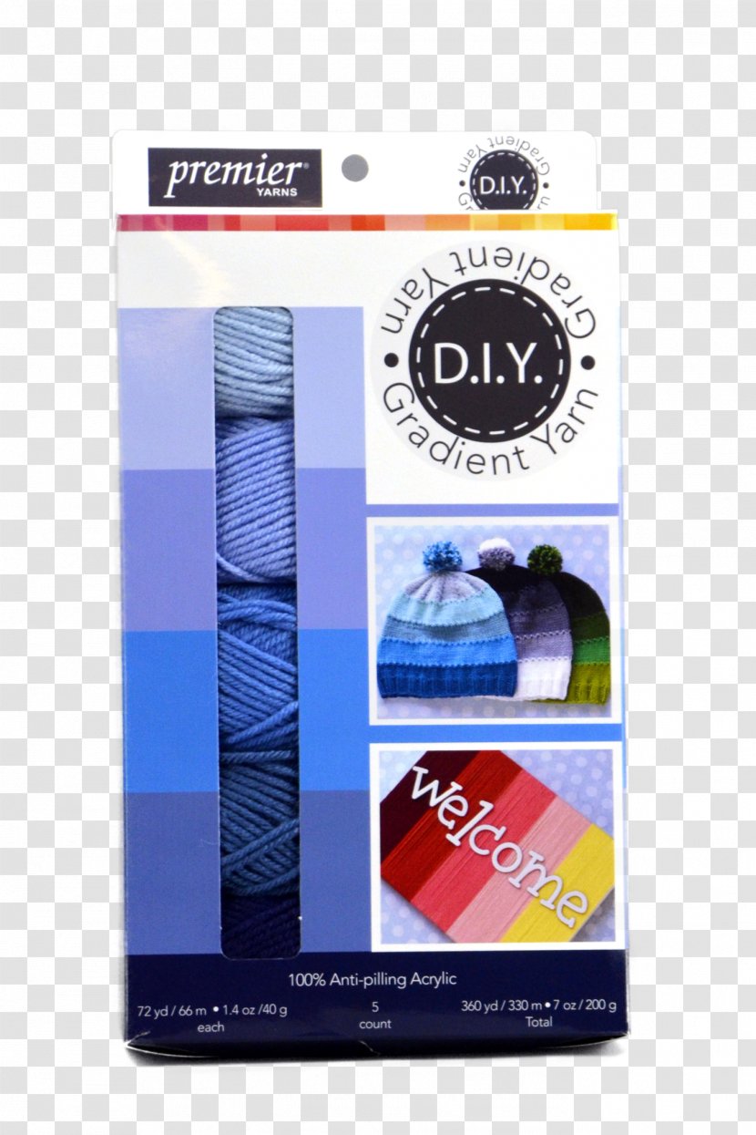 Yarn Brand Christmas Box - Gradient Blue Transparent PNG