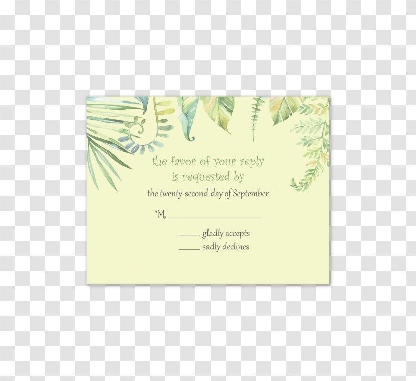 Watercolor Painting Clip Art - Wedding Invitation - Enveloper Front Transparent PNG