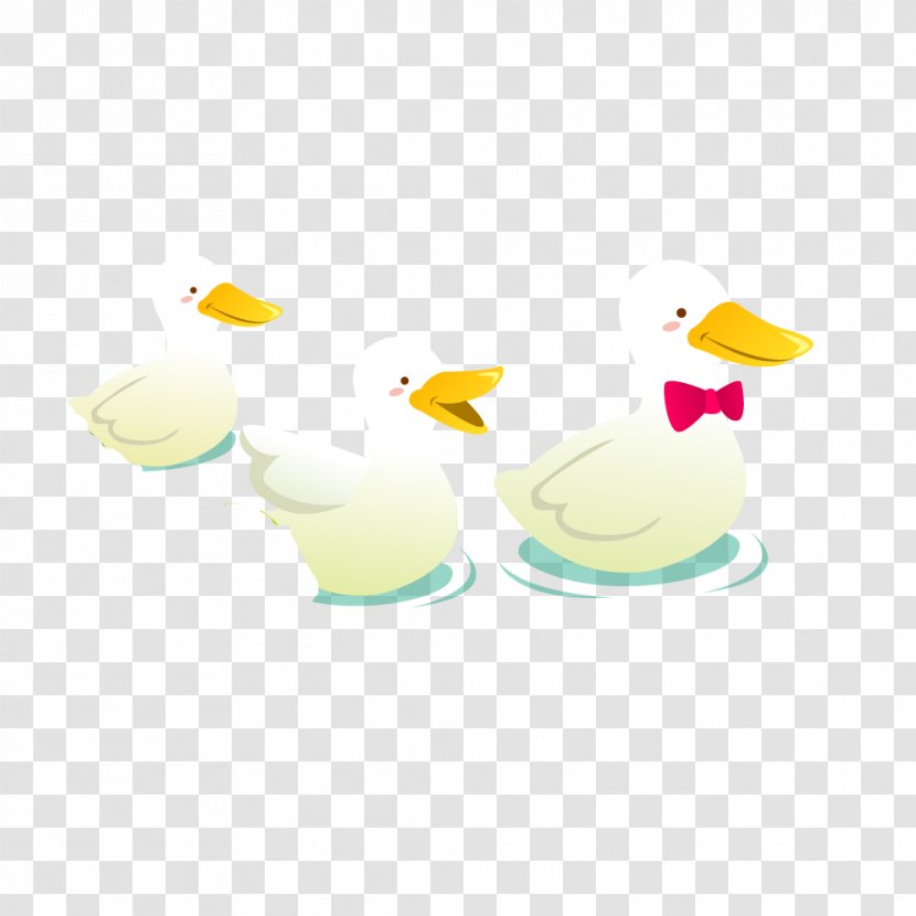 Duck Clip Art - Wing - Three Swan Pattern Transparent PNG