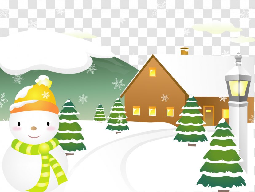 Winter Snow - Holiday - Vector Snowman Transparent PNG