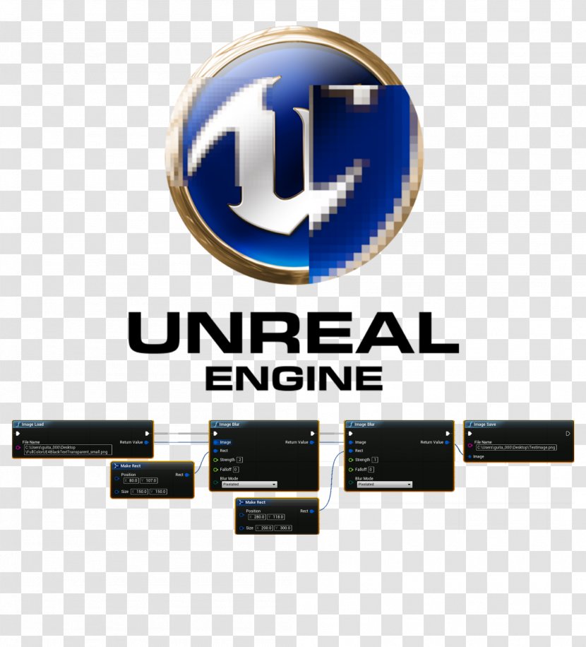 Unreal Engine 4 Tournament 2004 Video Game - Logo - Blur Transparent Transparent PNG