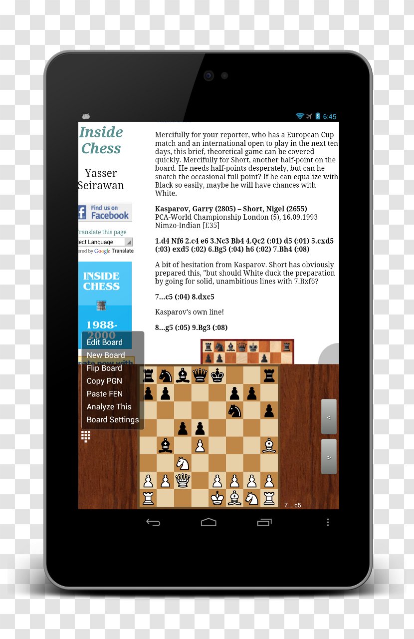 Chess Book Study ♟ Pro Free Android Board Game - Tabletop Transparent PNG