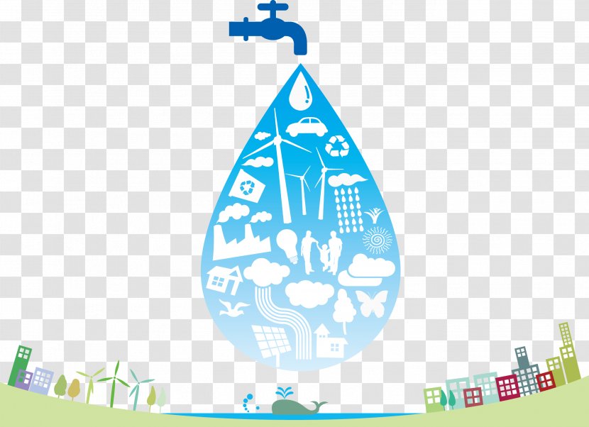 Water Conservation Energy Environmental Protection - Huge Drops Of Transparent PNG