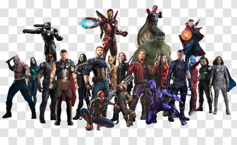 Captain America Hulk Thanos Groot Spider-Man - Marvel Cinematic Universe - Team Transparent PNG