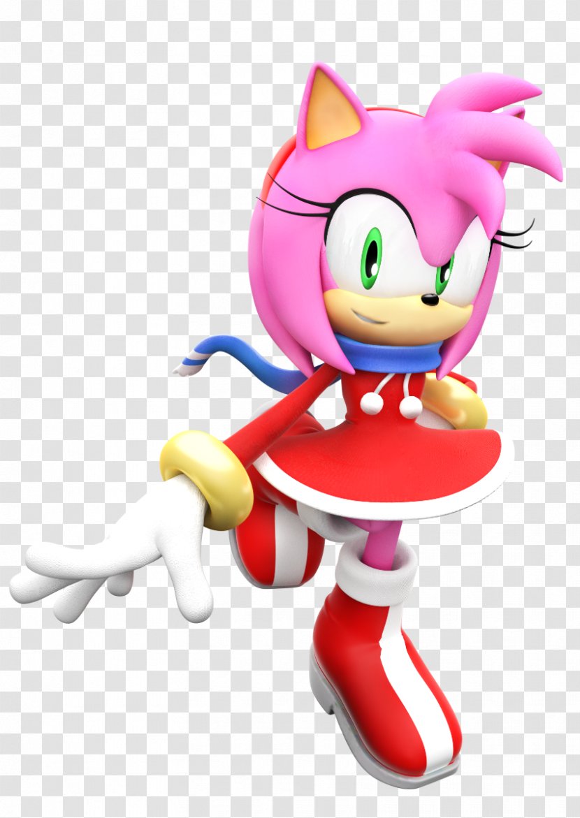 Amy Rose Sonic The Hedgehog & Knuckles Riders Drift - Rock Pattern Transparent PNG